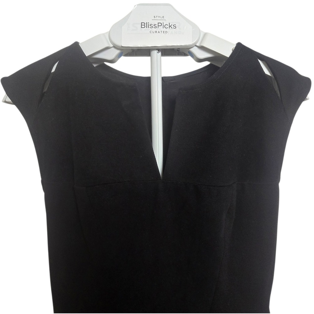 Kelly Wearstler Women's Black Cutout Sheath‎ Dress Pockets Zipper Back Size 4 - Picture 3 of 12